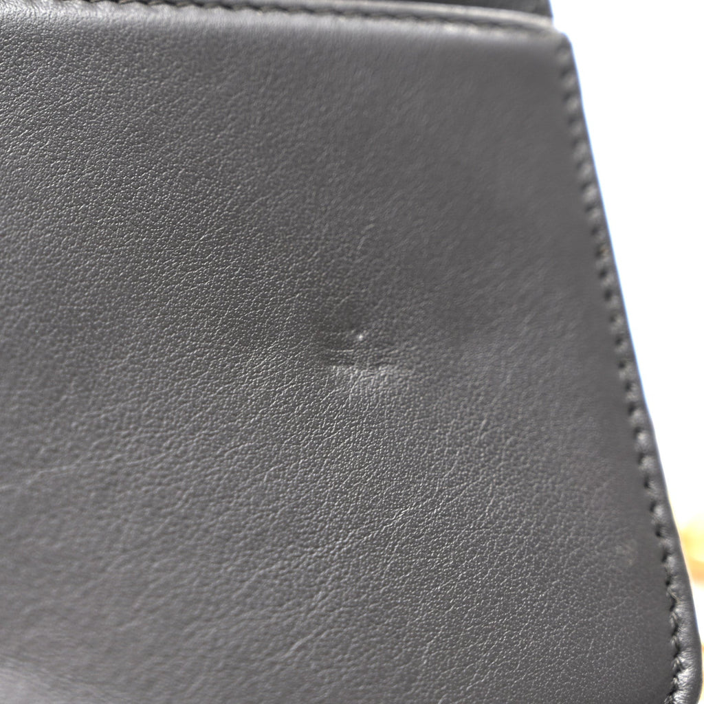 Chanel Caviar Quilted Boy Wallet On Chain WOC Grey