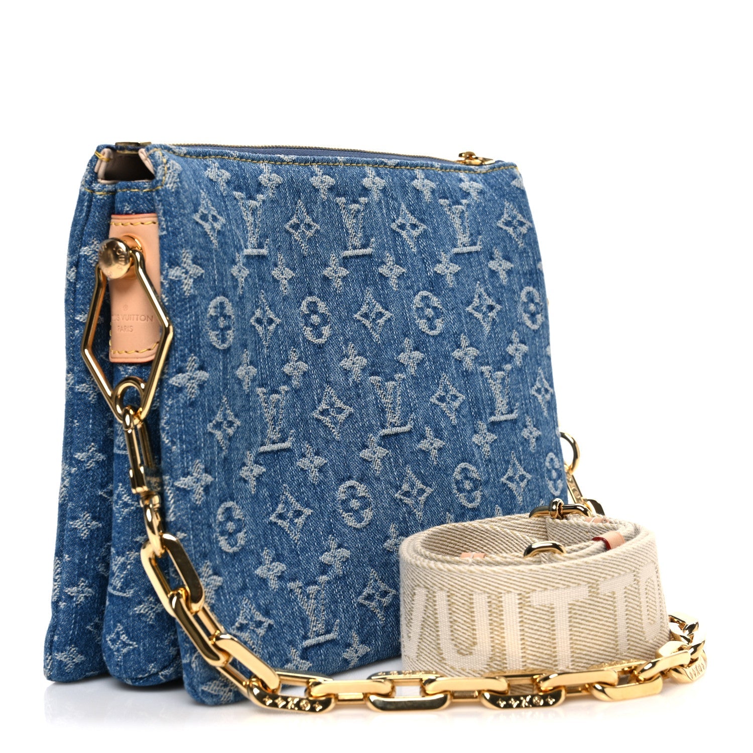 Louis Vuitton Monogram Denim Coussin PM Blue