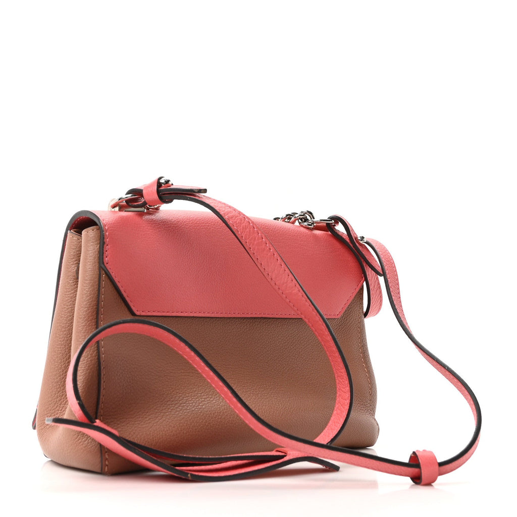 Louis Vuitton Calfskin Lockme II Chain Bag BB Rose Bruyere