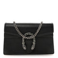 Gucci Calfskin Super Mini Dionysus Shoulder Bag Black