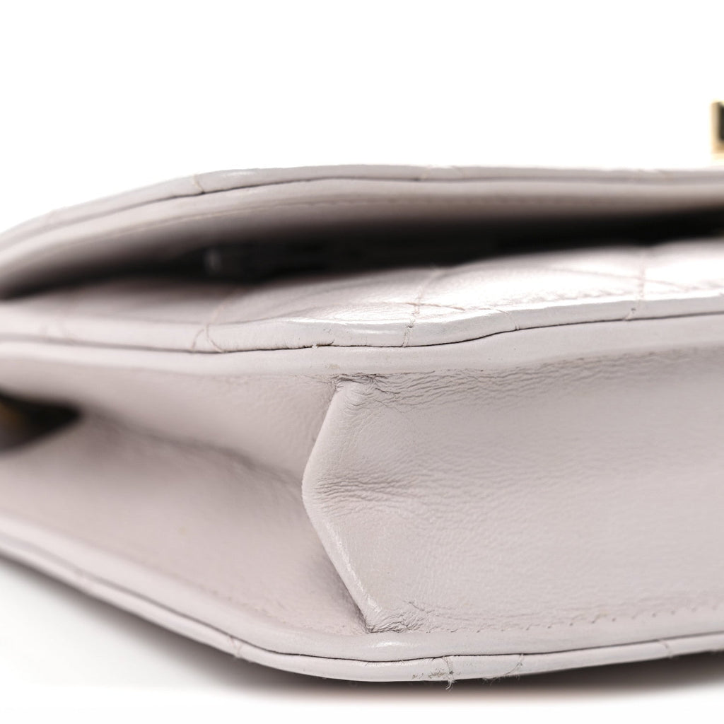 Chanel Lambskin Quilted Trendy CC Wallet On Chain WOC Lilac
