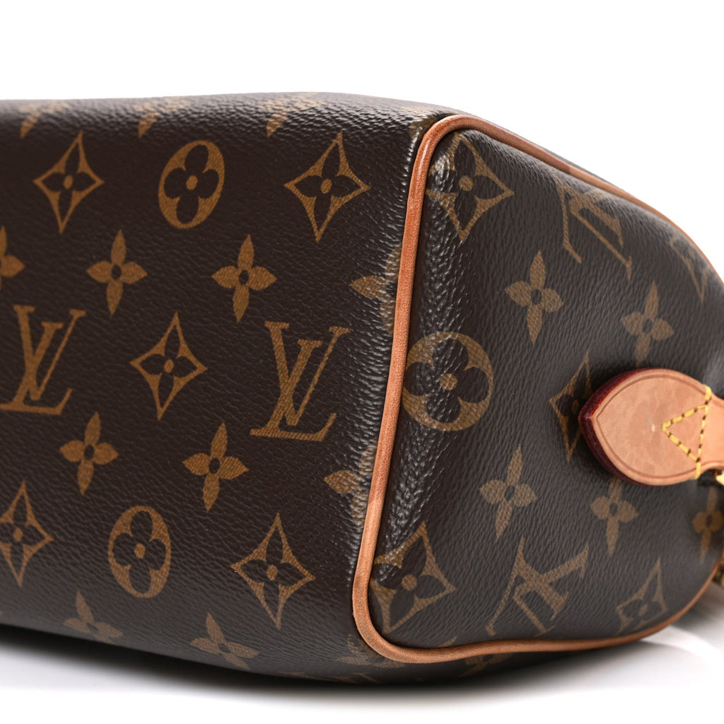 Louis Vuitton Monogram Speedy Bandouliere 20 Black