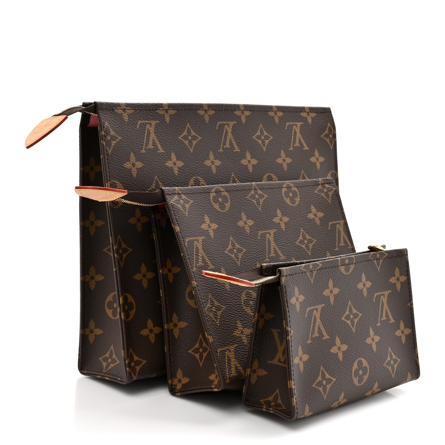 Louis Vuitton Monogram Trio Toilet Pouch Set