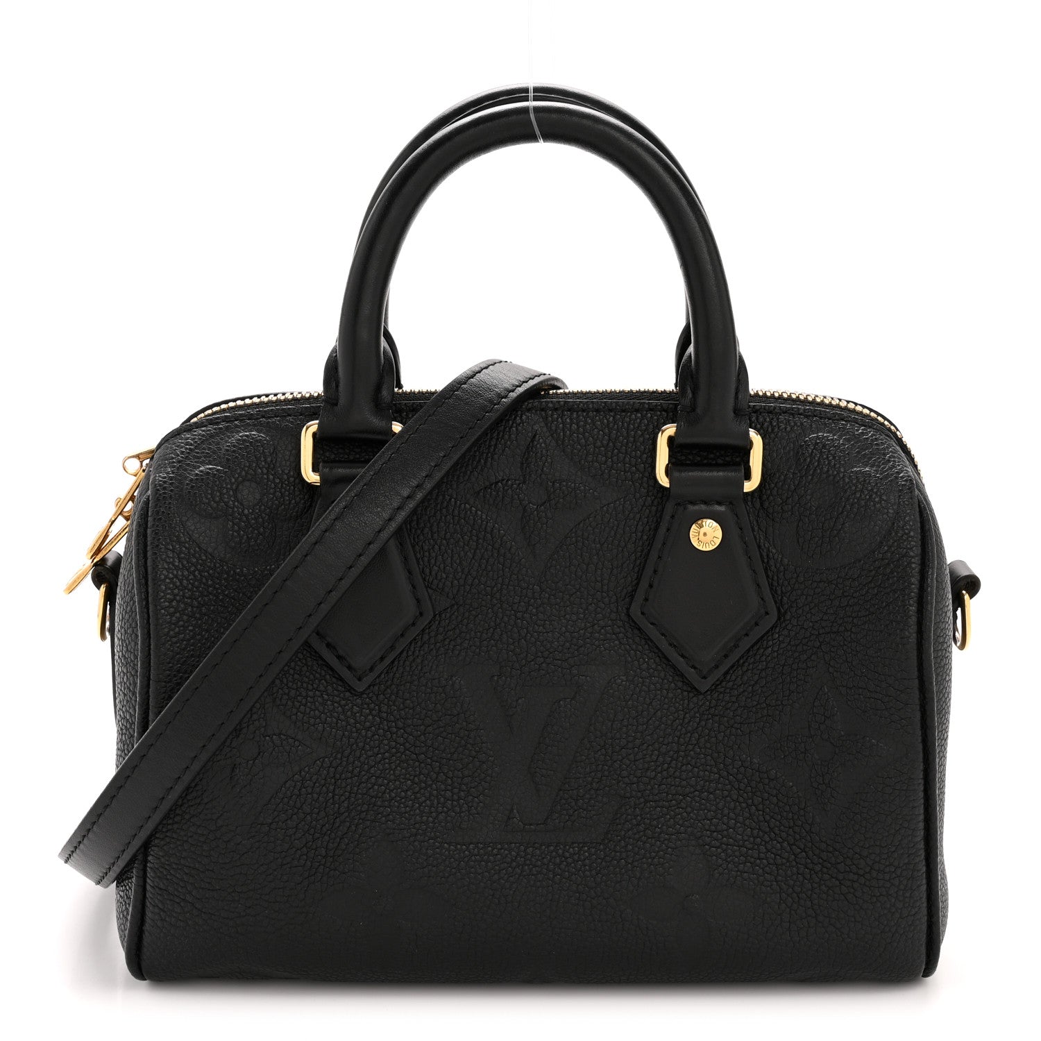 Louis Vuitton Empreinte Monogram Giant Speedy Bandouliere 20 Black