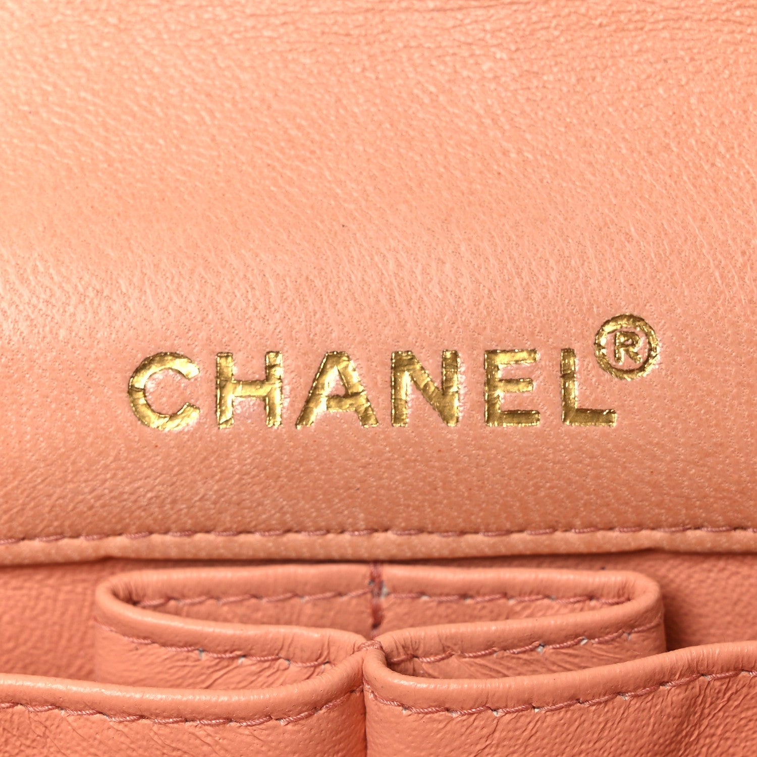 Chanel Lambskin East West Chocolate Bar Flap Light Orange