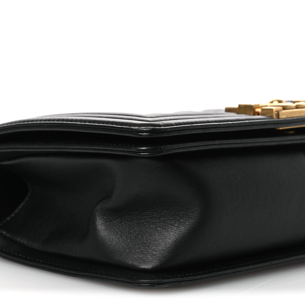 Chanel Lambskin Quilted Medium Boy Flap Black