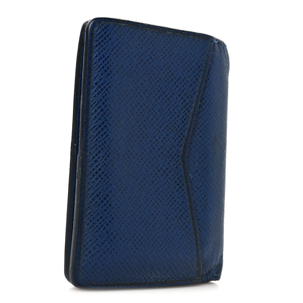 Louis Vuitton Taiga Pocket Organizer NM Blue Marine