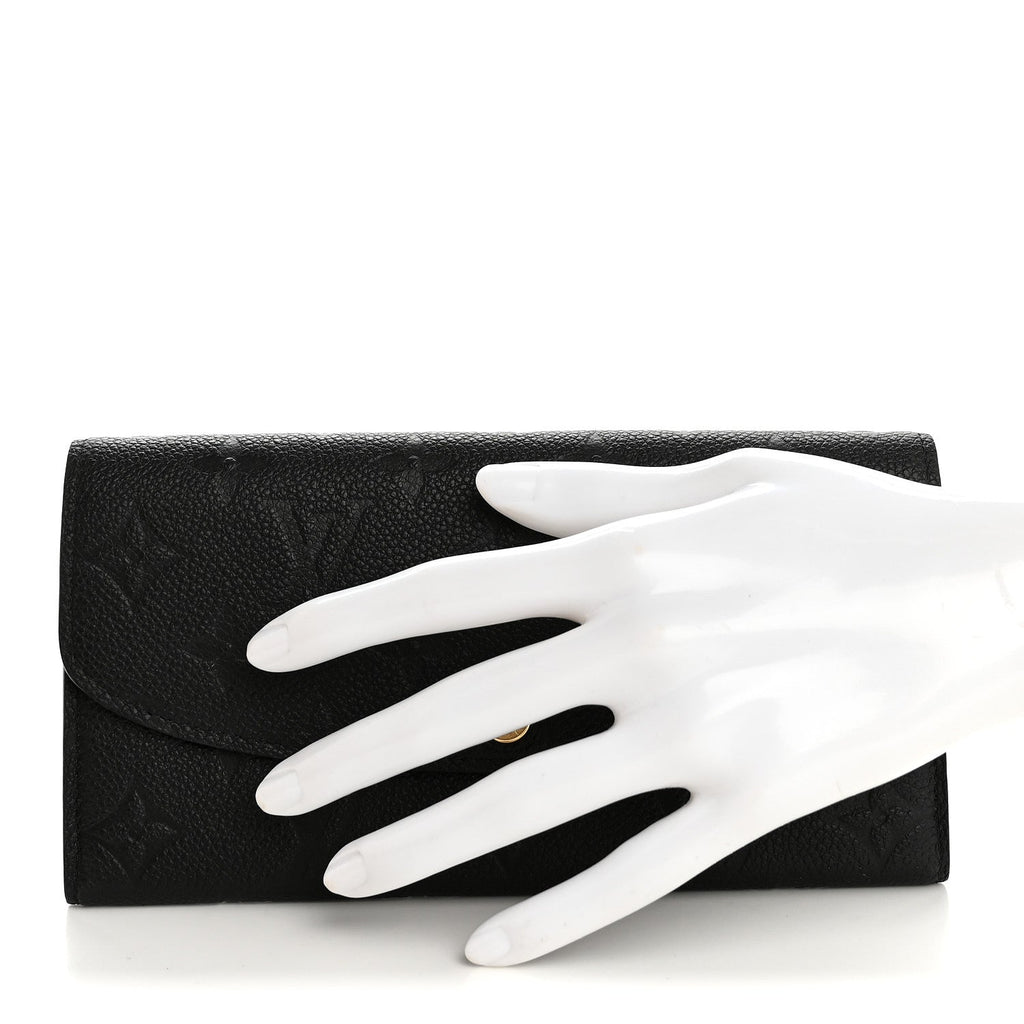 Louis Vuitton Empreinte Emilie Wallet Black Dune