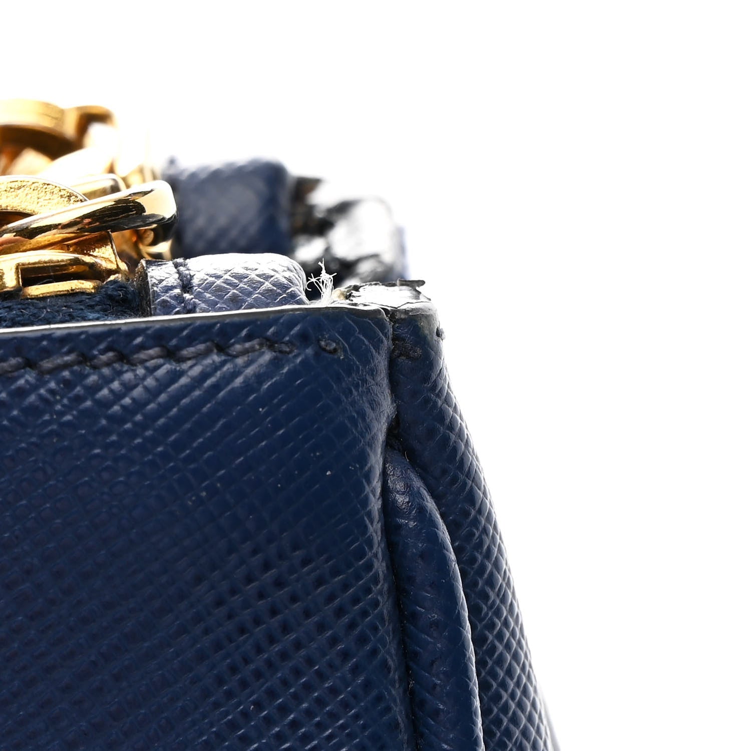 Prada Saffiano Lux Medium Galleria Double Zip Tote Bluette