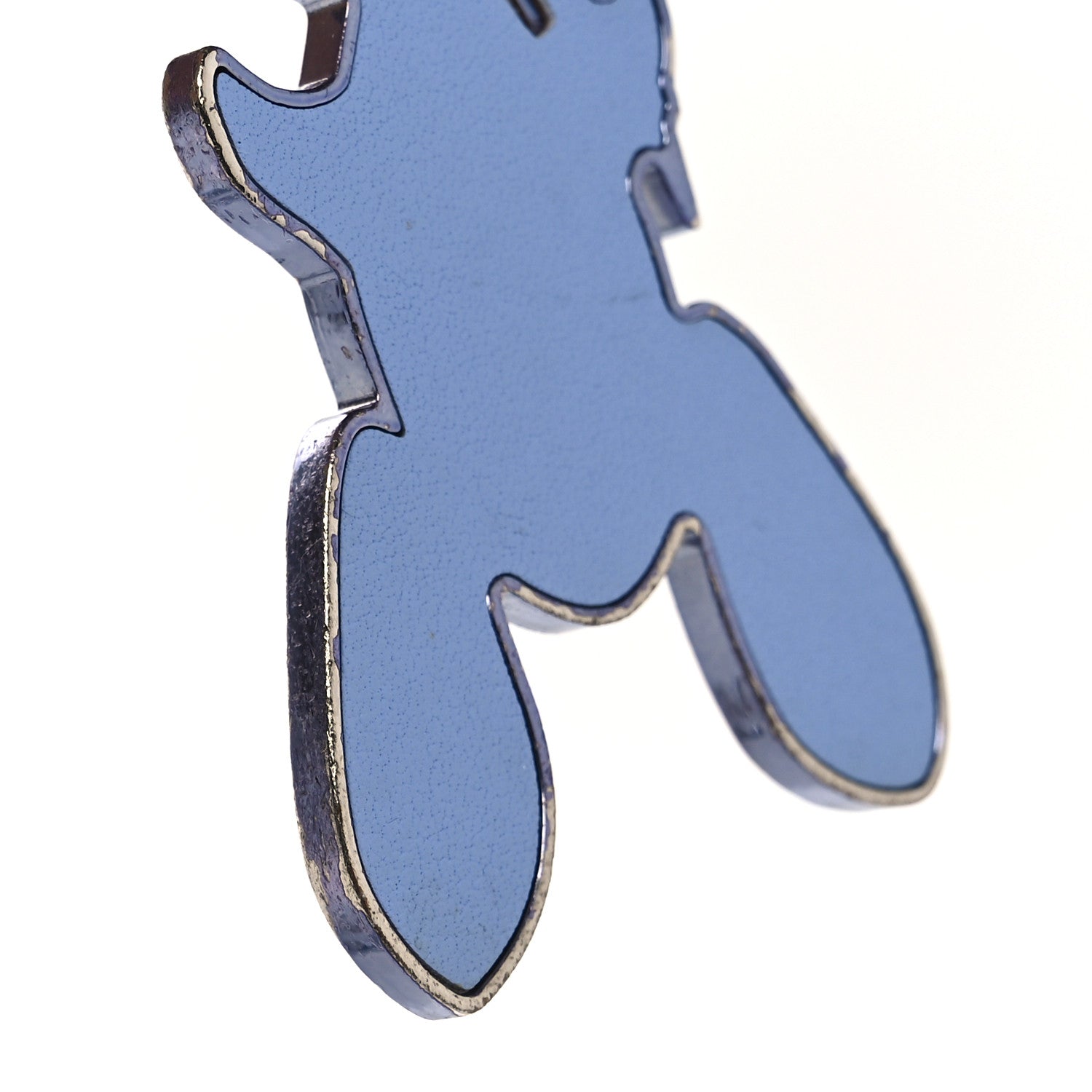 Louis Vuitton Calfskin Jeff Koons Masters LV Rabbit Bag Charm Key Ring Blue