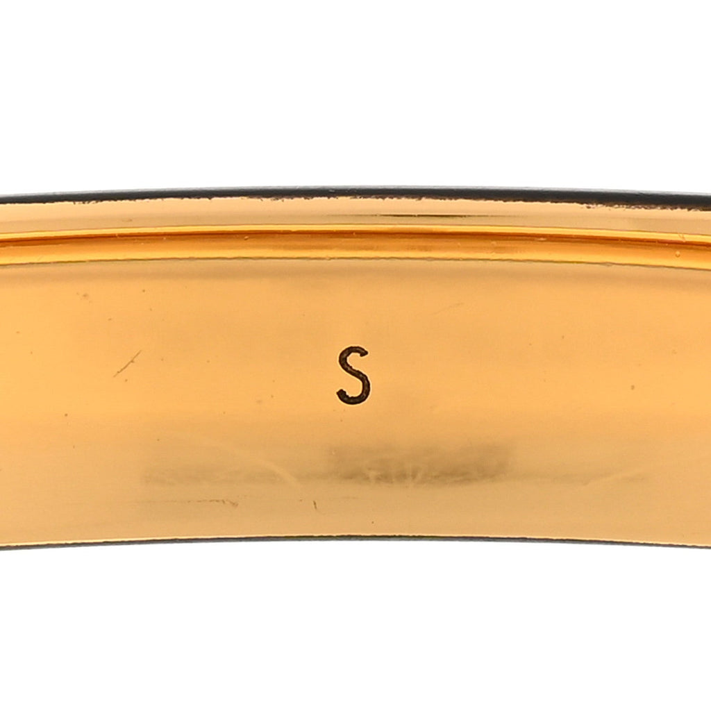 Louis Vuitton Monogram Nanogram Cuff S Black Gold