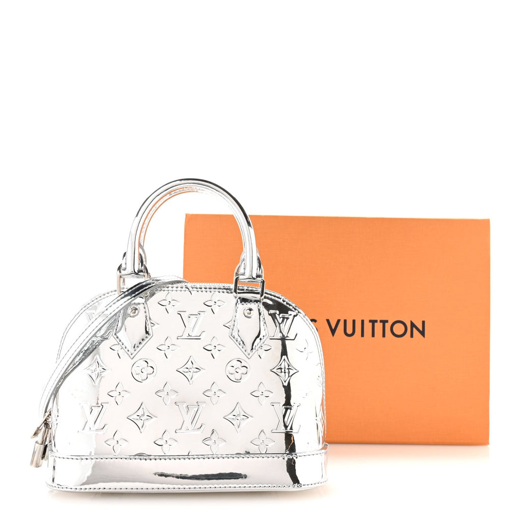 Louis Vuitton Monogram Miroir Alma BB Silver