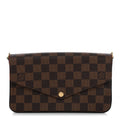 Louis Vuitton Damier Ebene Pochette Felicie Chain Wallet