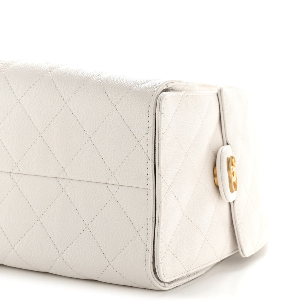 Chanel Caviar Quilted Small Chanel 25 Handbag White