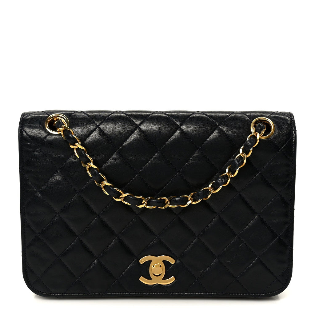 Chanel Lambskin Quilted Full Flap Black