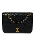 Chanel Lambskin Quilted Full Flap Black