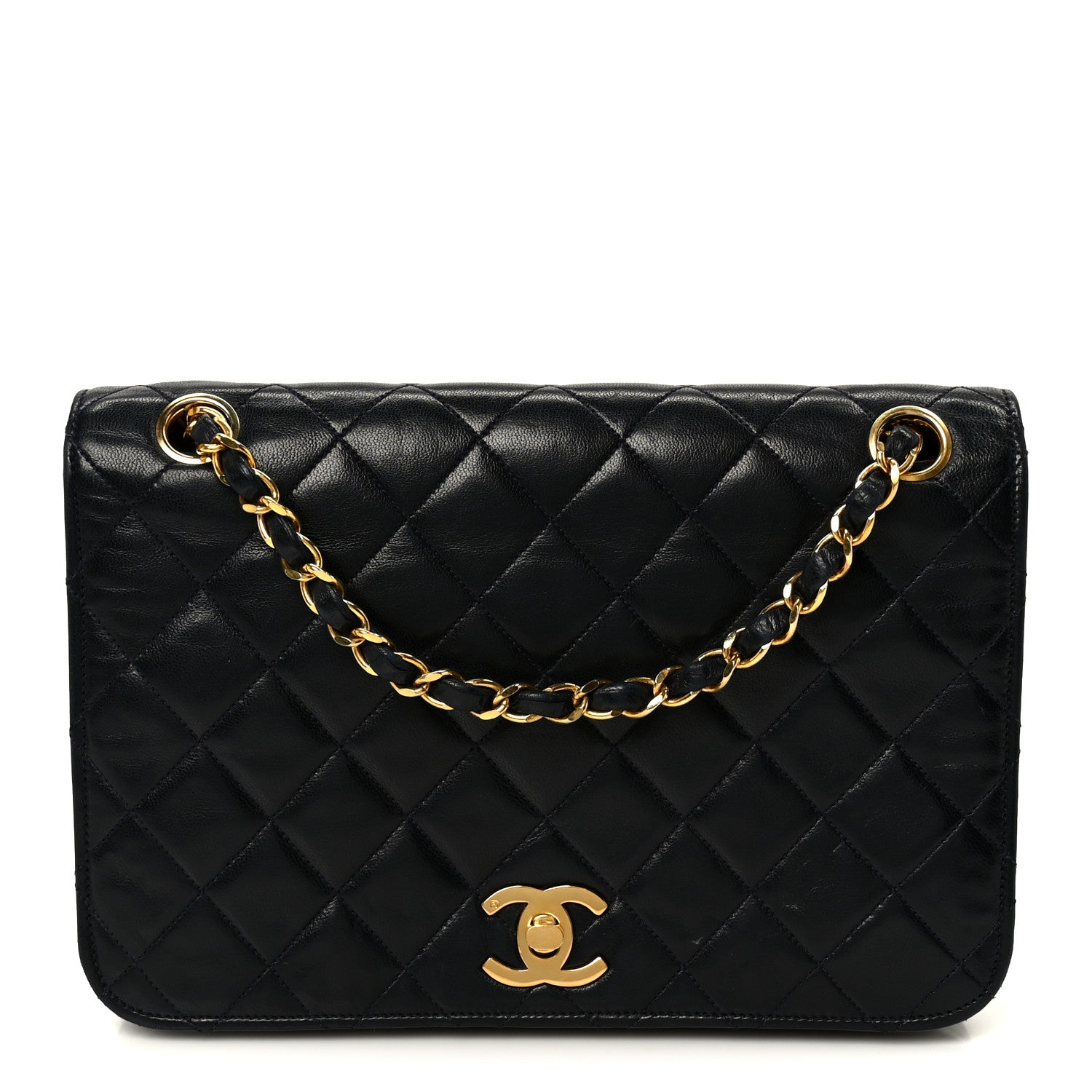 Chanel Lambskin Quilted Full Flap Black