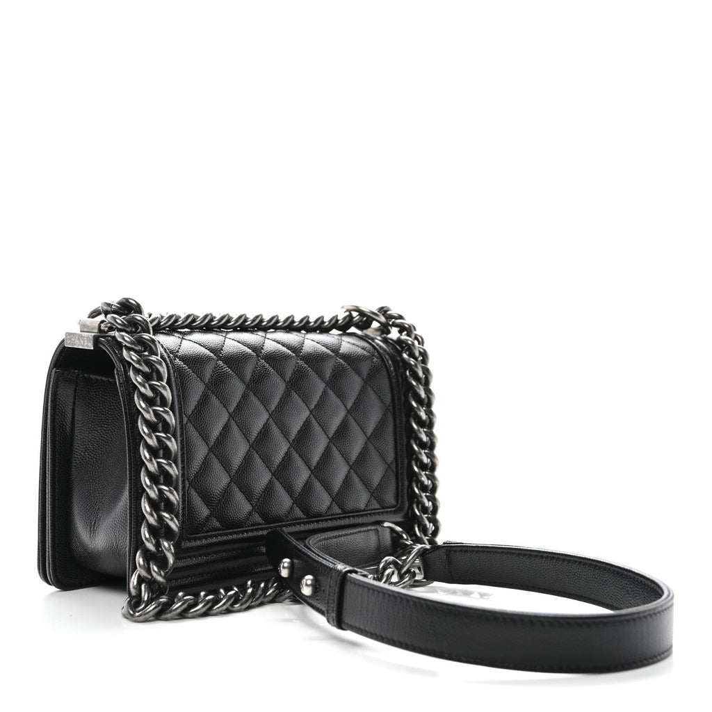 Chanel Caviar Quilted Small Boy Flap Black