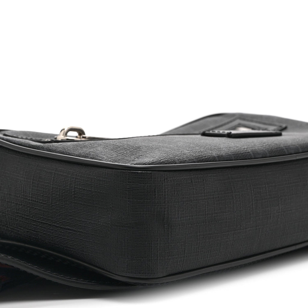 Gucci Soft GG Supreme Monogram Web Belt Bag Black Grey