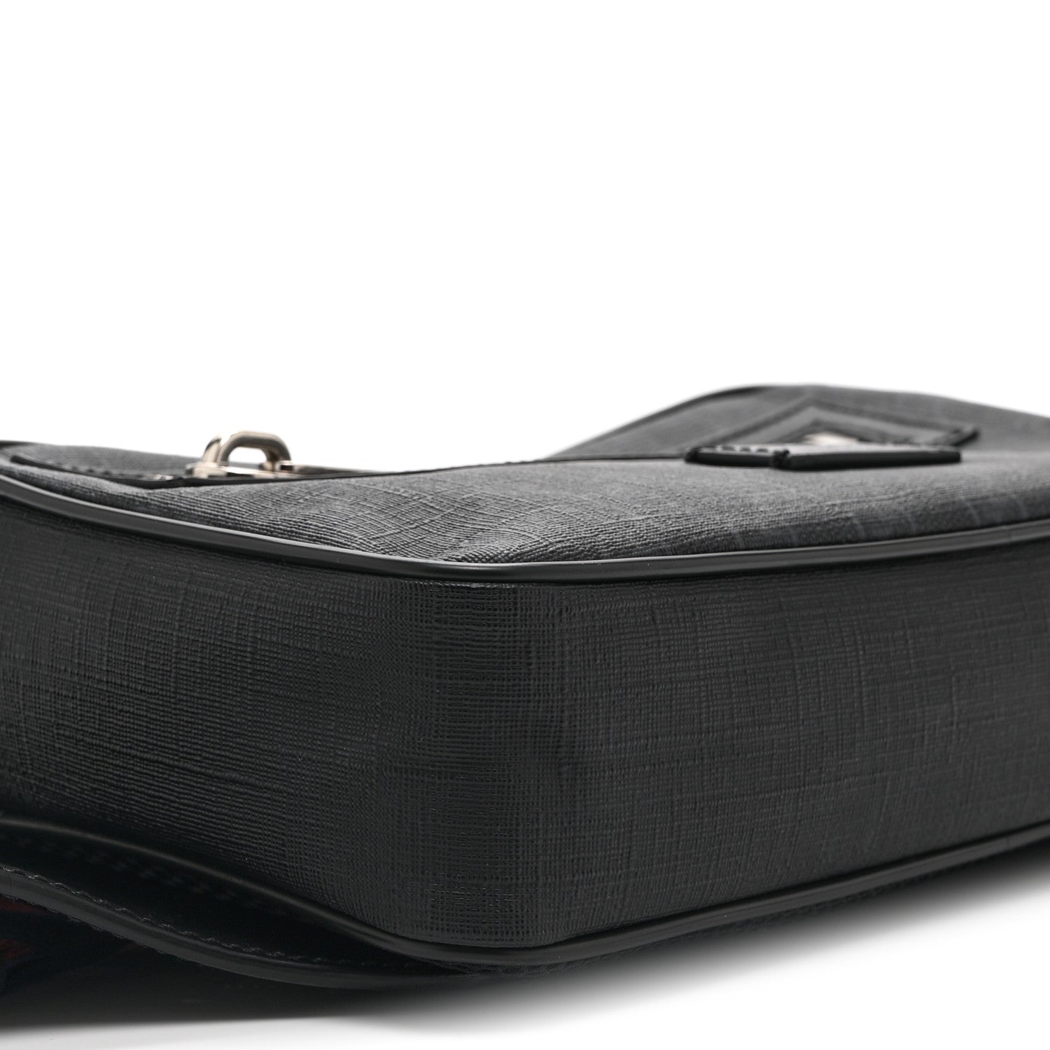 Gucci Soft GG Supreme Monogram Web Belt Bag Black Grey