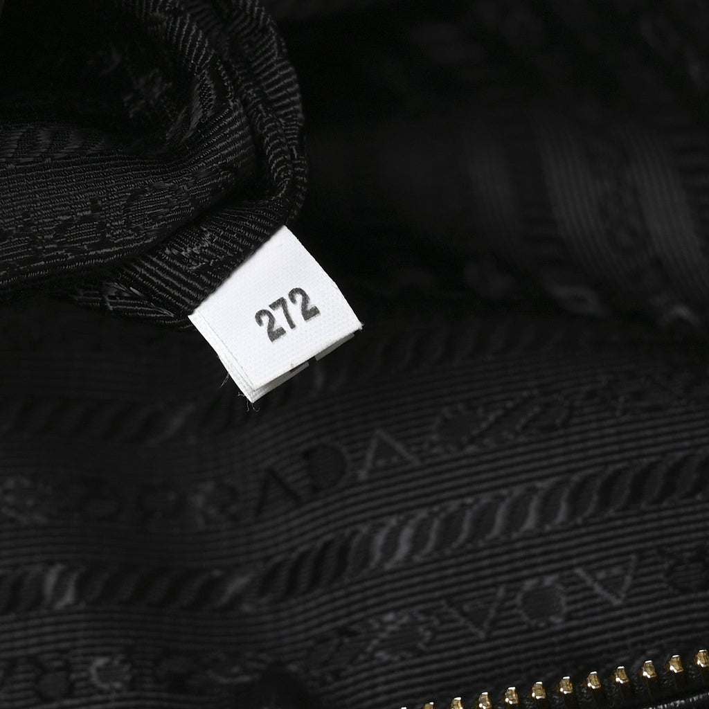 Prada Soft Lux Large Shopping Tote Black