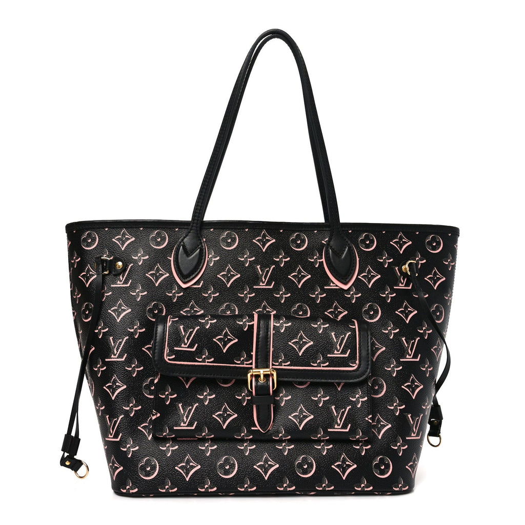 Louis Vuitton Monogram Fall For You Neverfull MM Black