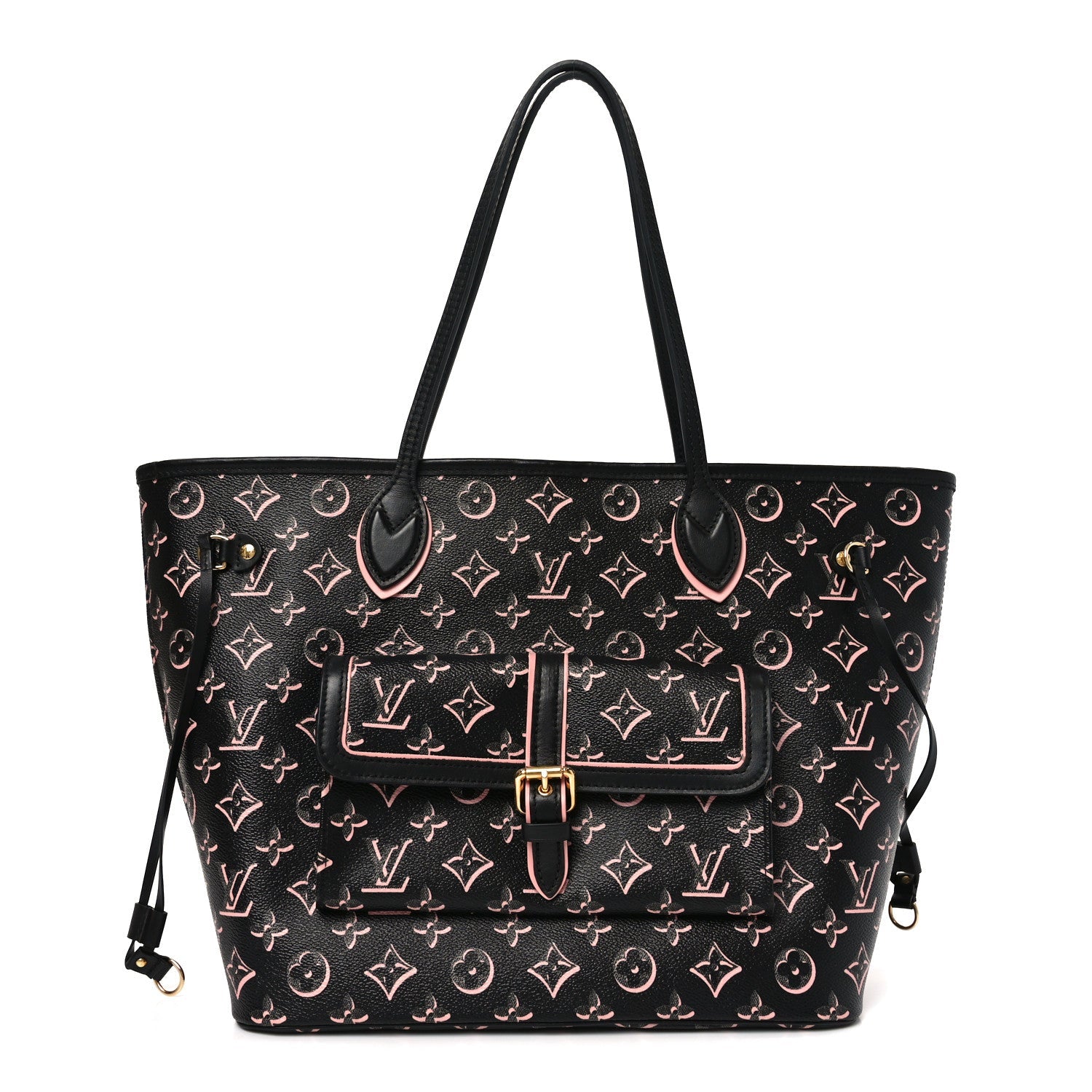 Louis Vuitton Monogram Fall For You Neverfull MM Black