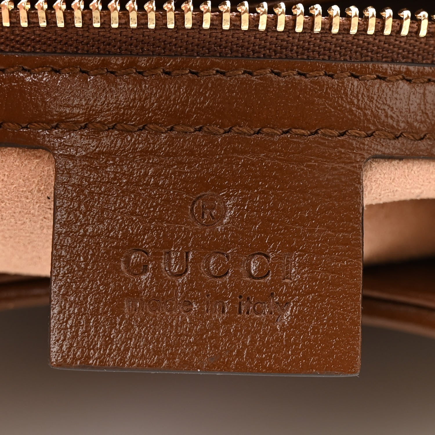 Gucci GG Supreme Monogram Azalea Calfskin Web Medium Jackie 1961 Hobo Beige Ebony Brown Sugar