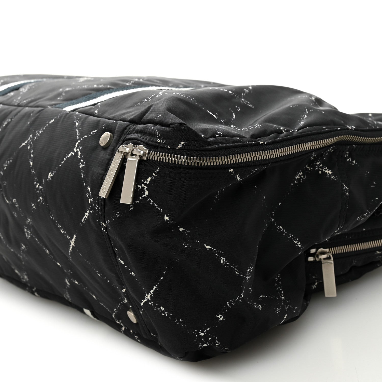 Chanel Nylon Large Travel Duffle Bag Black
