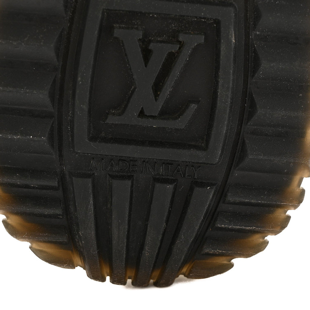 Louis Vuitton Calfskin Monogram Run Away Sneakers 37 White