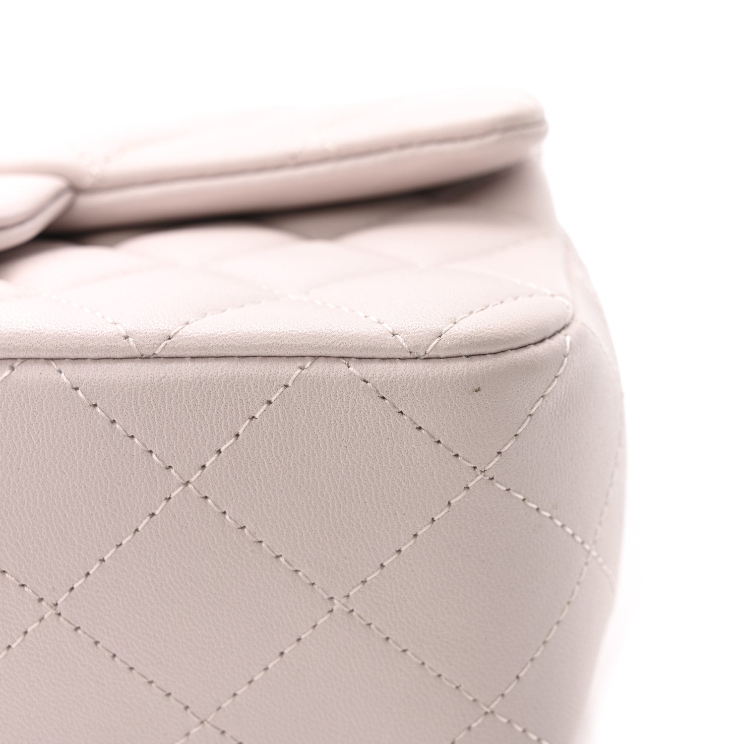 Chanel Lambskin Quilted Mini Rectangular Flap Light Purple