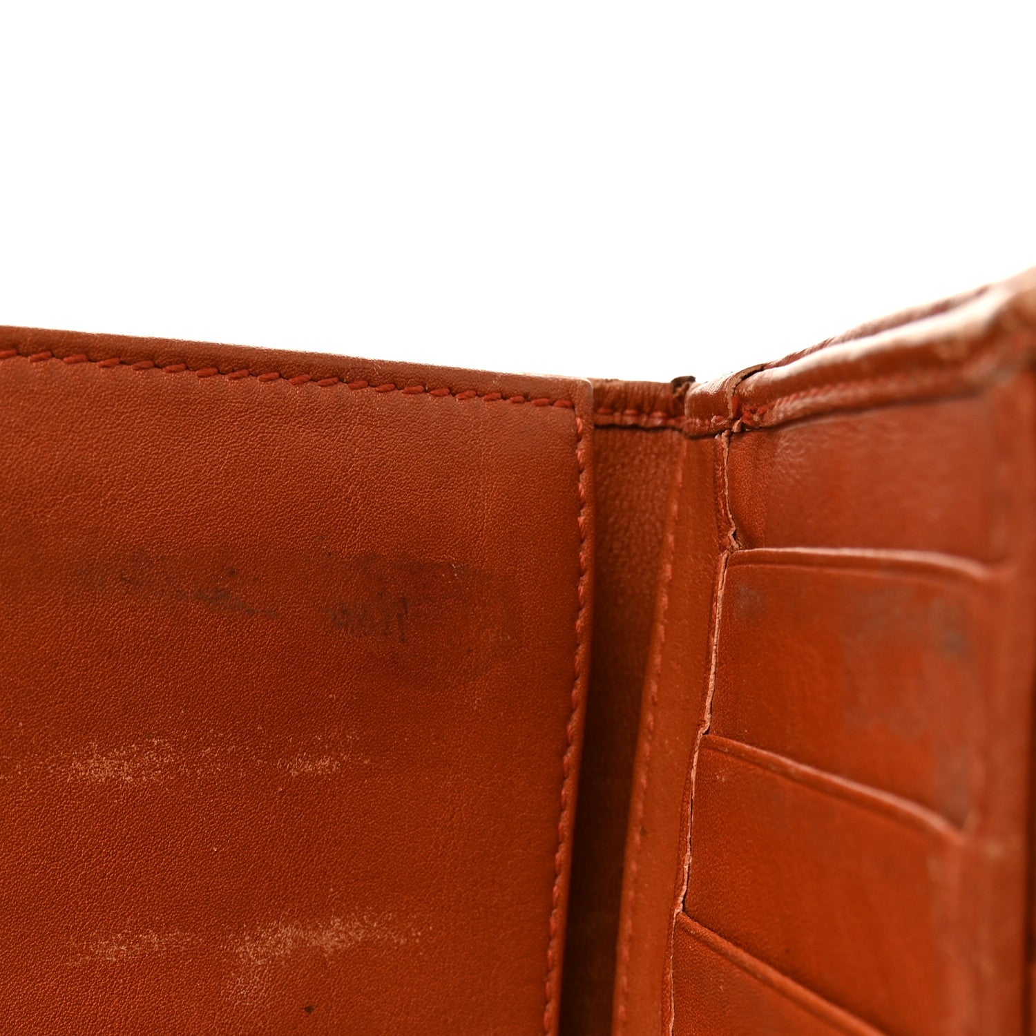 Gucci Guccissima Signature Dice Continental Wallet Orange