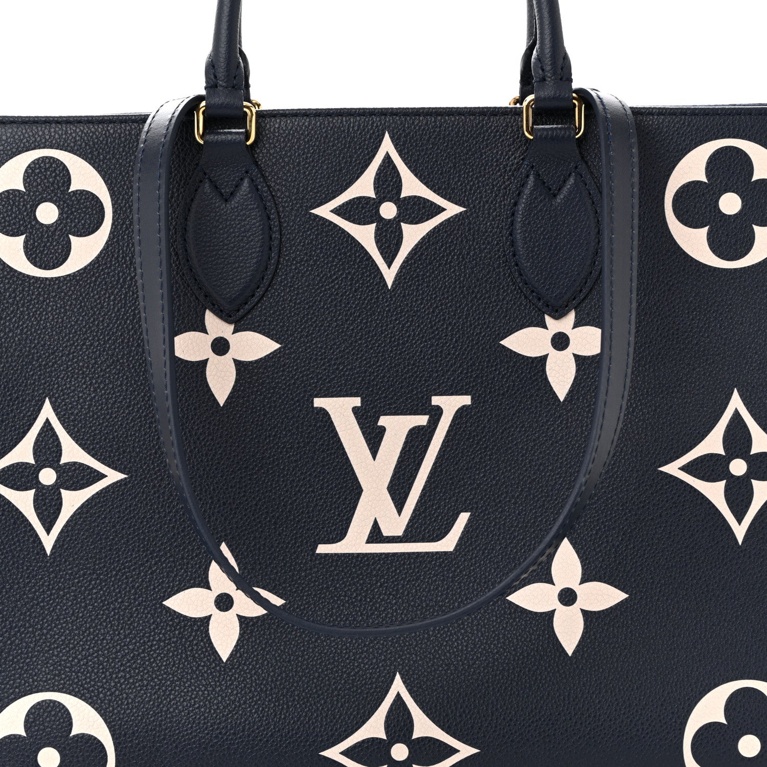 Louis Vuitton Empreinte Monogram Giant Onthego MM Navy Creme