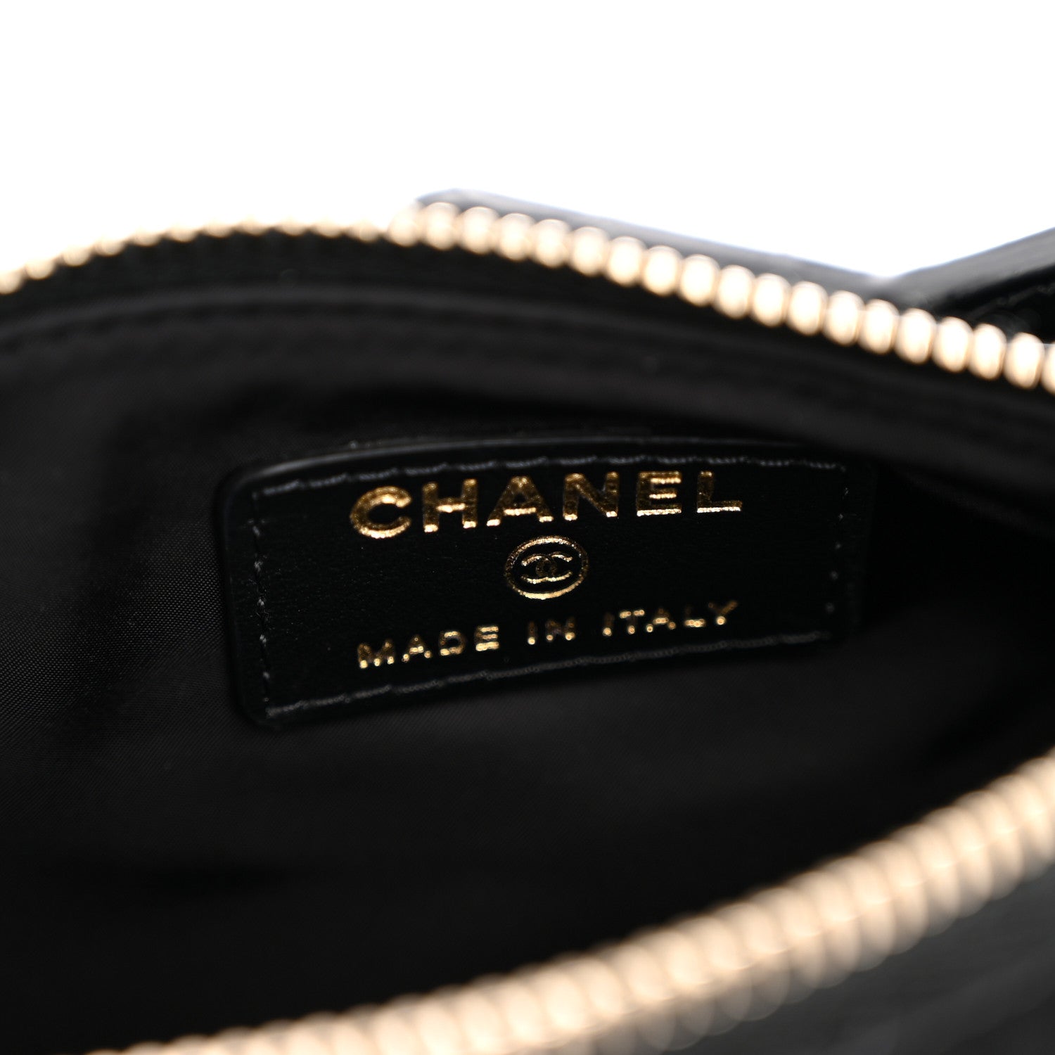 Chanel Velvet Effect Nylon Shiny Crumpled Calfskin Mini Quilted Chanel 25 Clutch With Chain Black