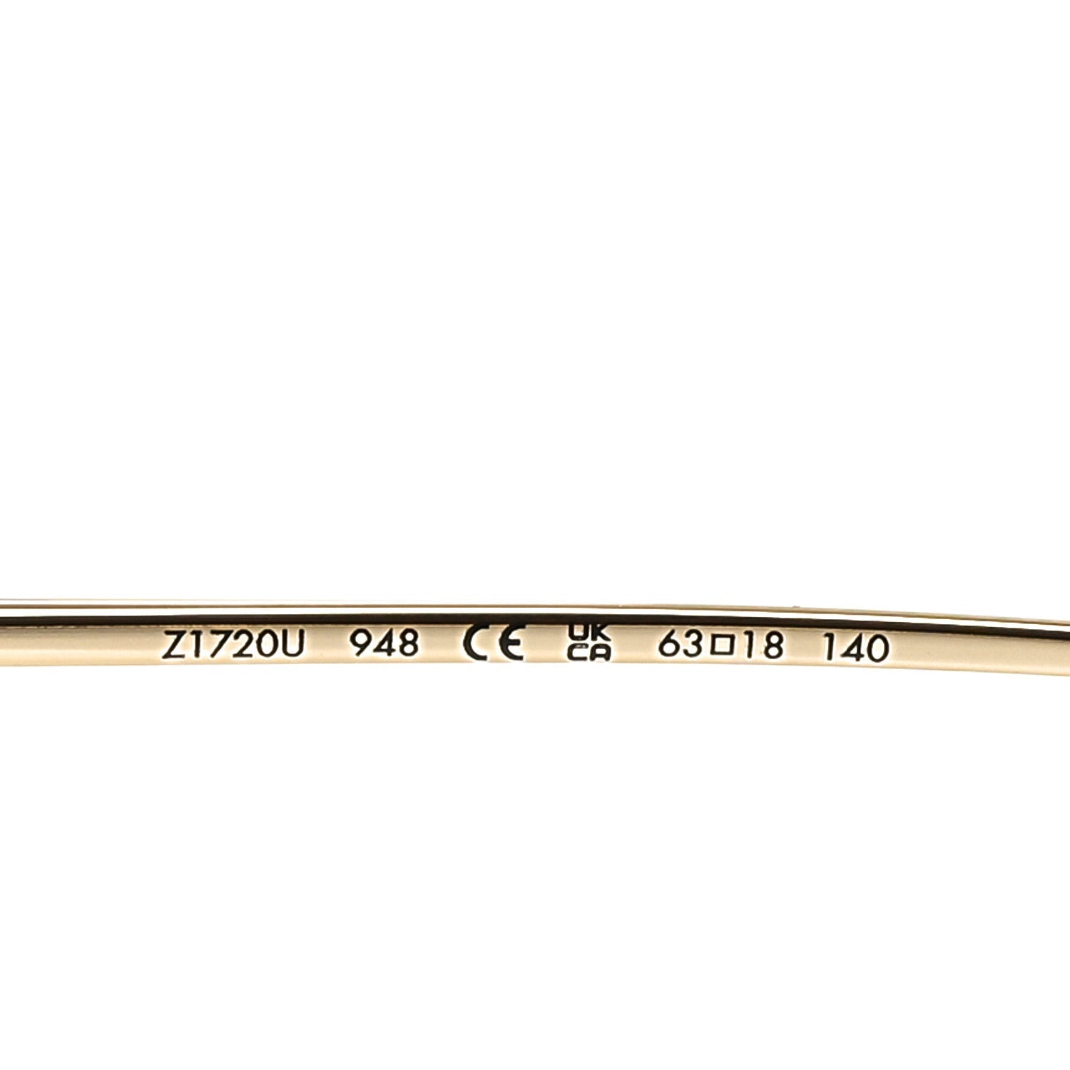 Louis Vuitton Metal LV Charm Cat Eye Sunglasses Z1720U Gold