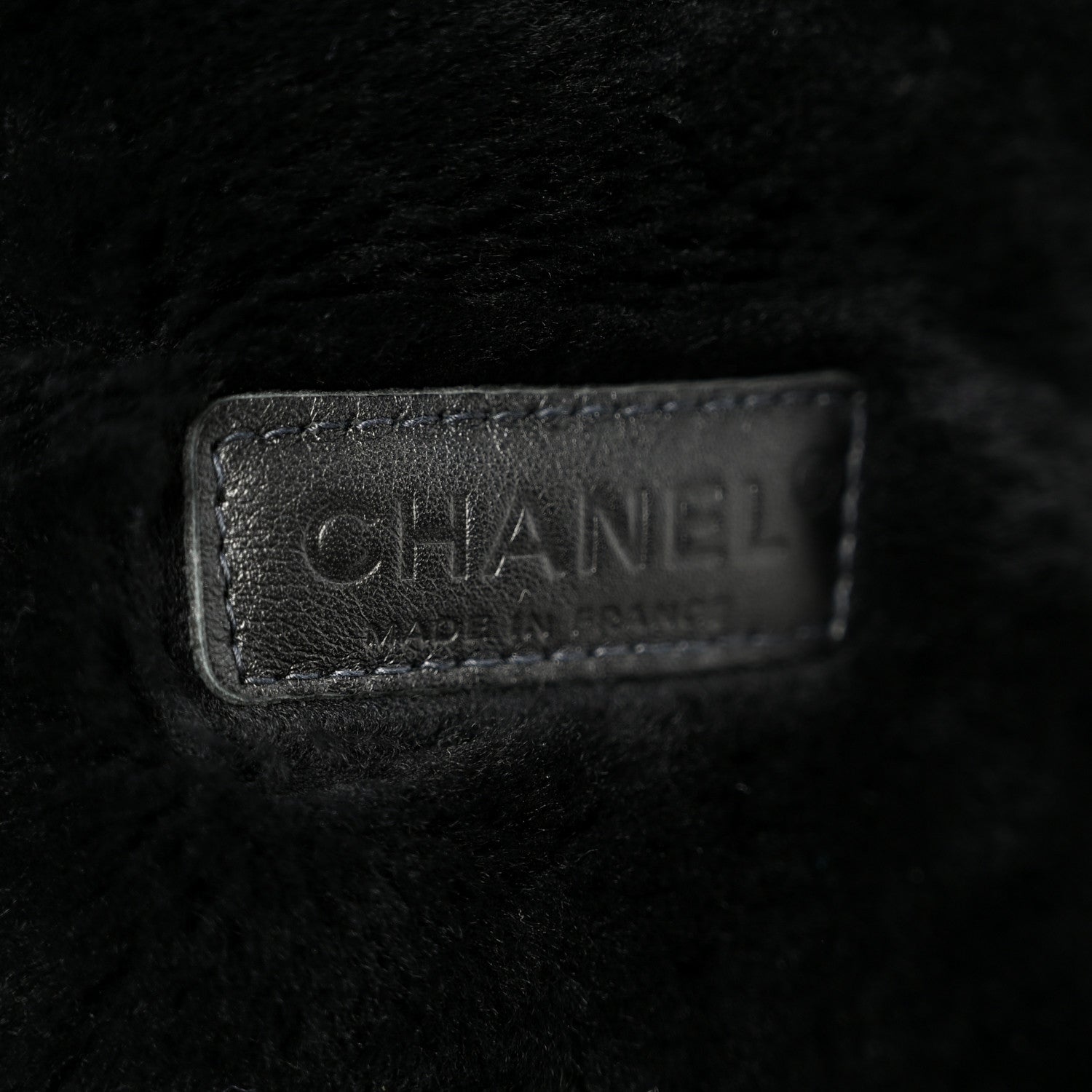 Chanel Shearling Quilted Medium Single Flap Black