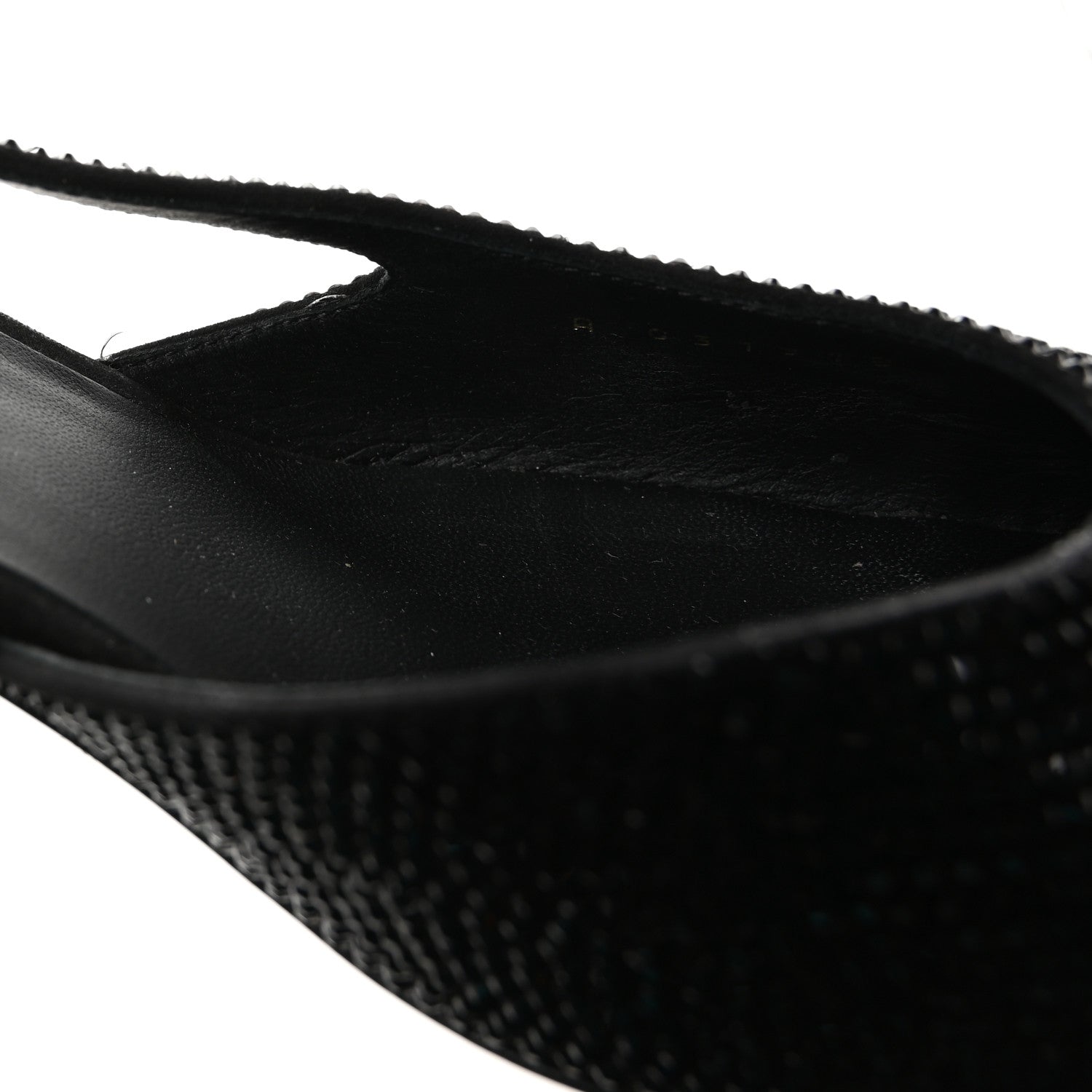 Chanel Strass Grosgrain Cap Toe CC Slingback Pumps 39 Black