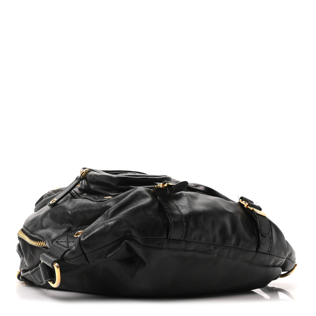 Gucci Calfskin Medium Darwin Convertible Backpack Black