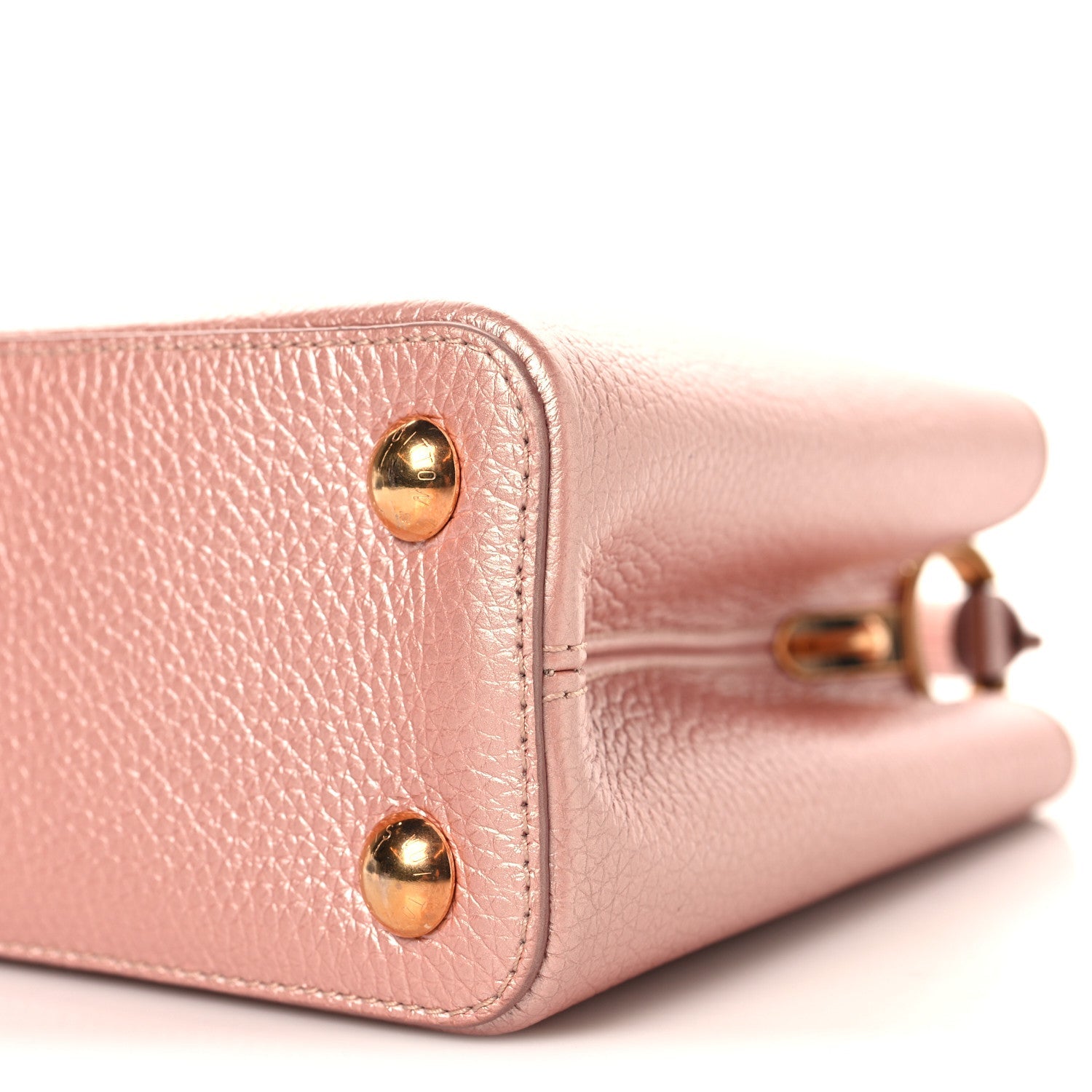 Louis Vuitton Metallic Taurillon Capucines BB Pearly Pink