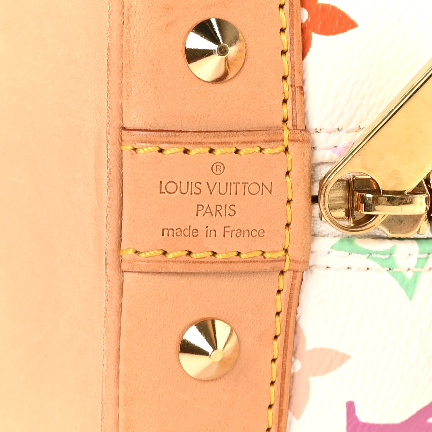 Louis Vuitton Monogram Multicolor Alma PM White