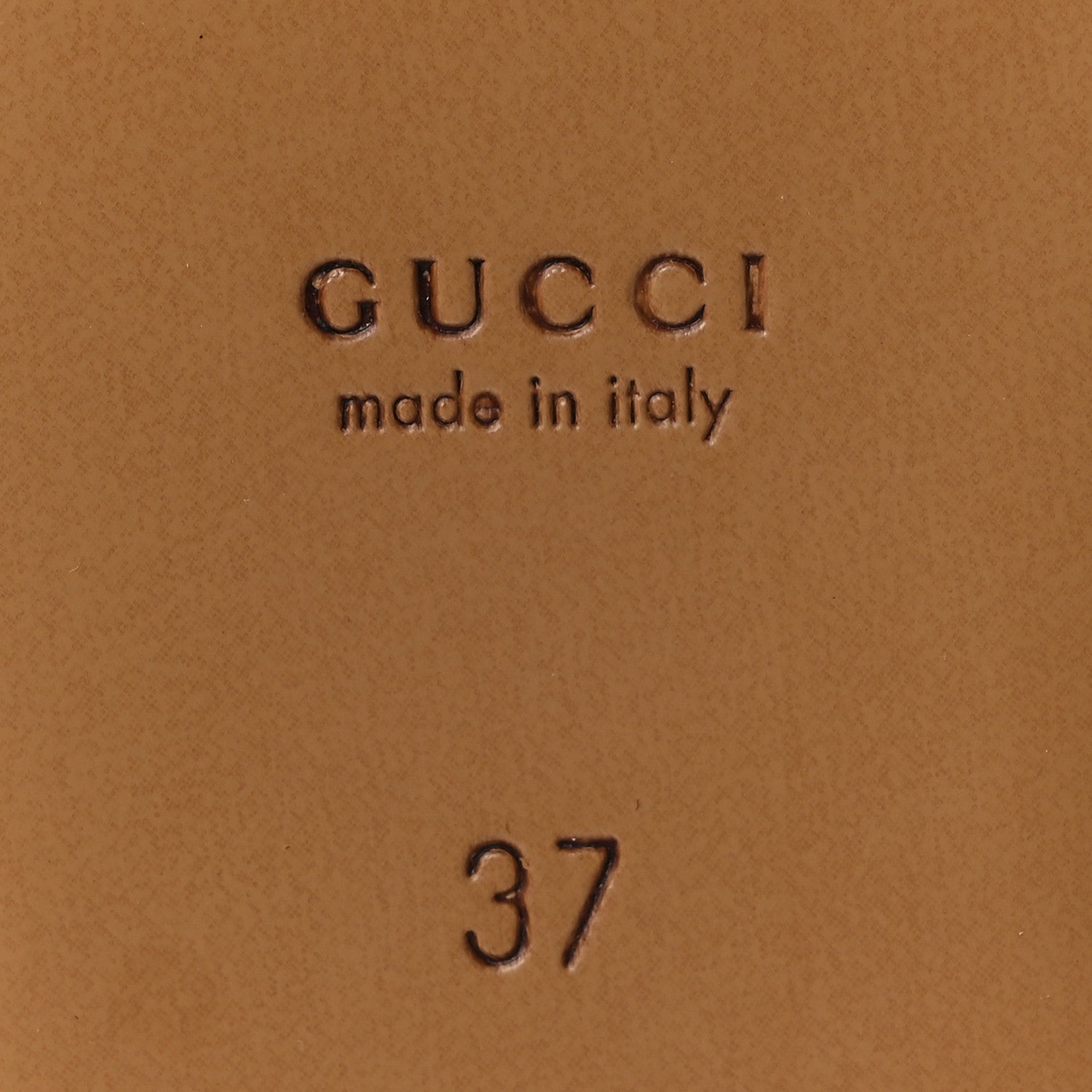 Gucci Glamour Calfskin Guccissima Womens Princetown Slippers 37 New Ivoire