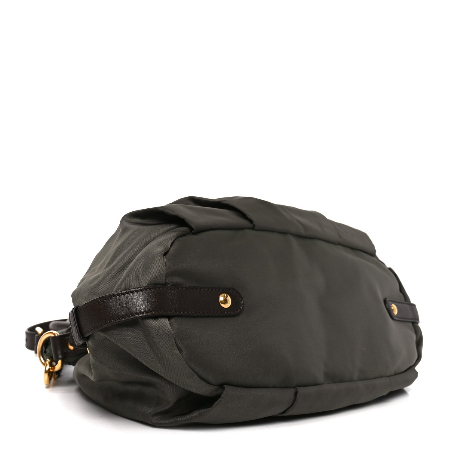 Prada Tessuto Nylon Jacquard Logo Tote  Bruciato Sughero