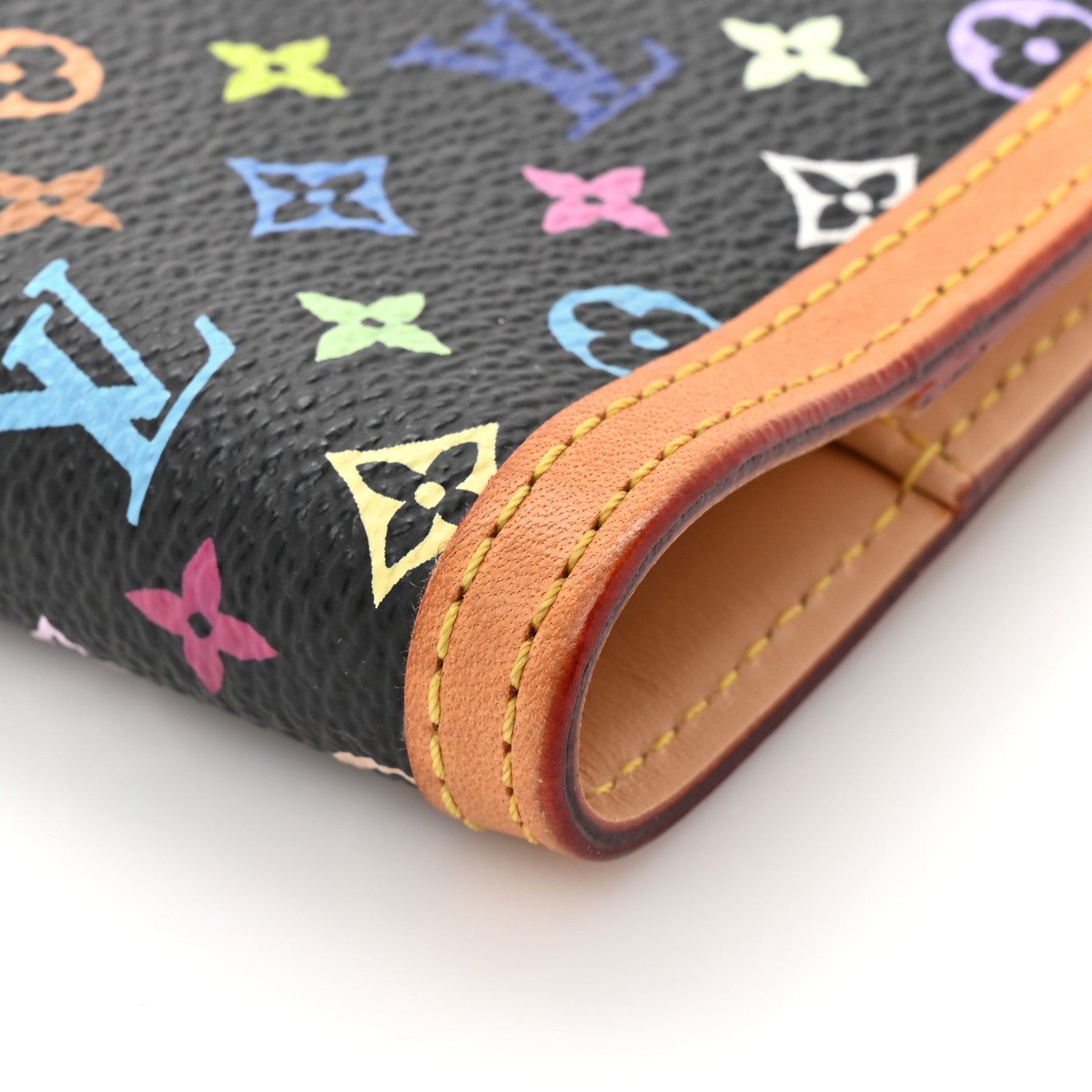 Louis Vuitton Monogram Multicolor Small Ring Agenda Cover Black