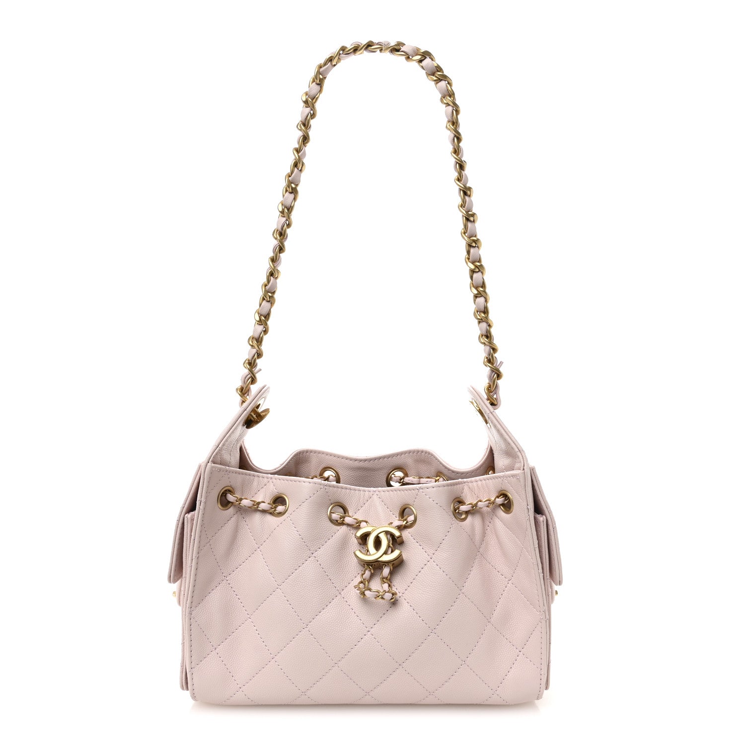 Chanel Caviar Quilted Mini Chanel 25 Handbag Light Pink