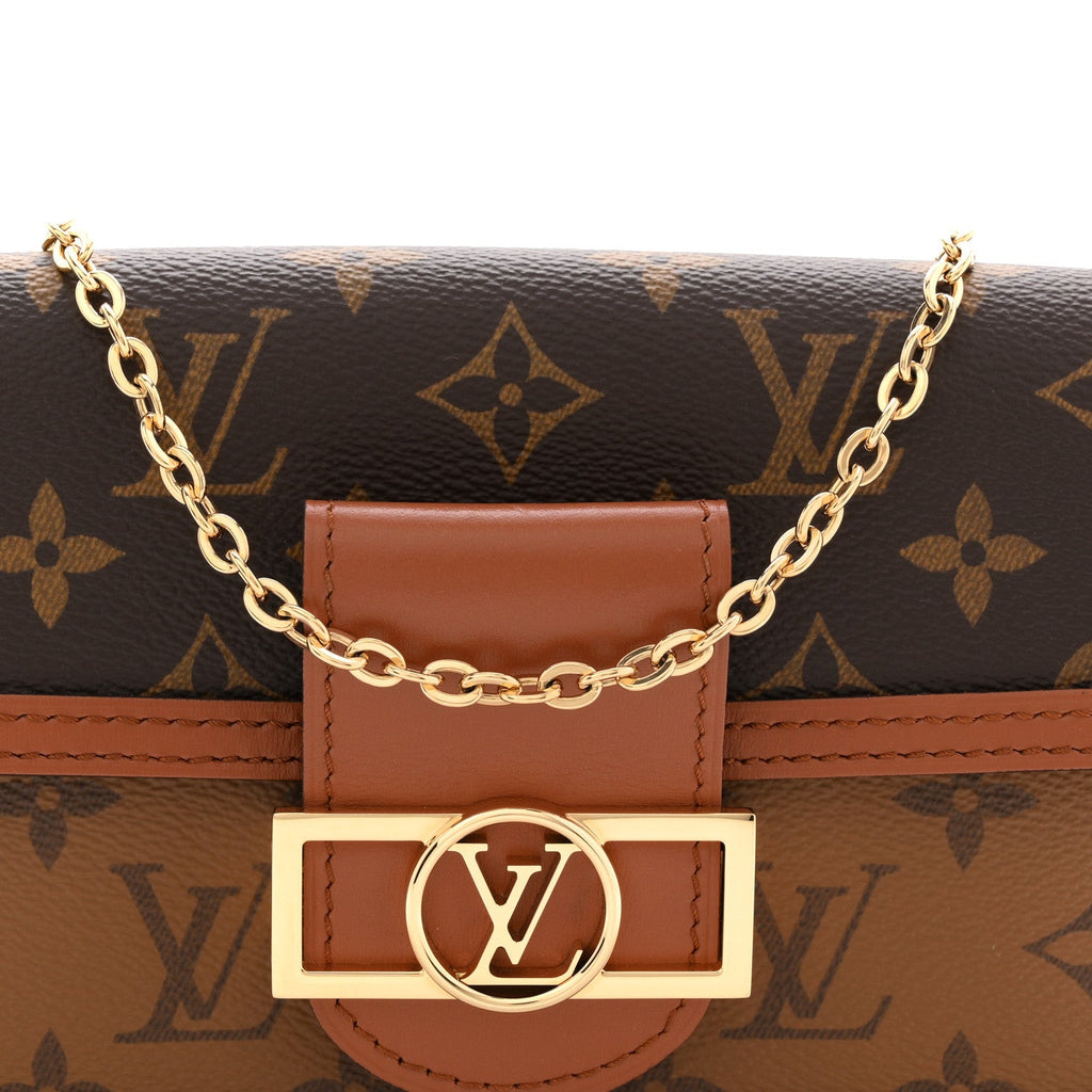 Louis Vuitton Reverse Monogram Dauphine Chain Wallet