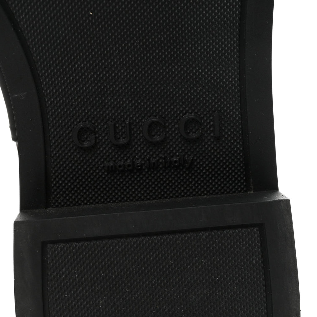 Gucci Guccissima Michelangelo Slim Horsebit Riding Boots 37 Black