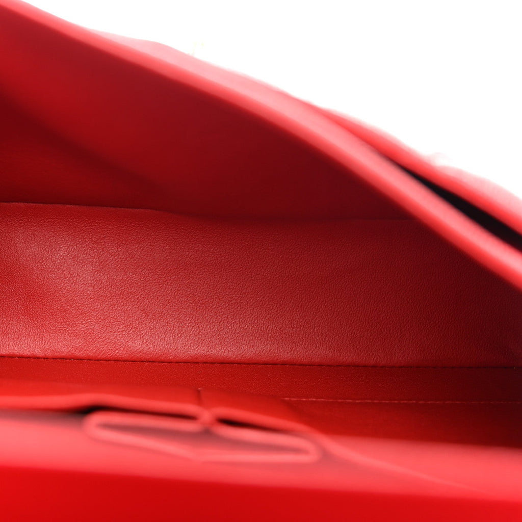 Chanel Caviar Quilted Medium Double Flap Red