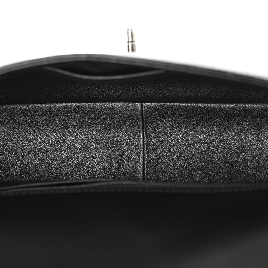 Chanel Calfskin Quilted Large Rock My Shoulder Flap Black