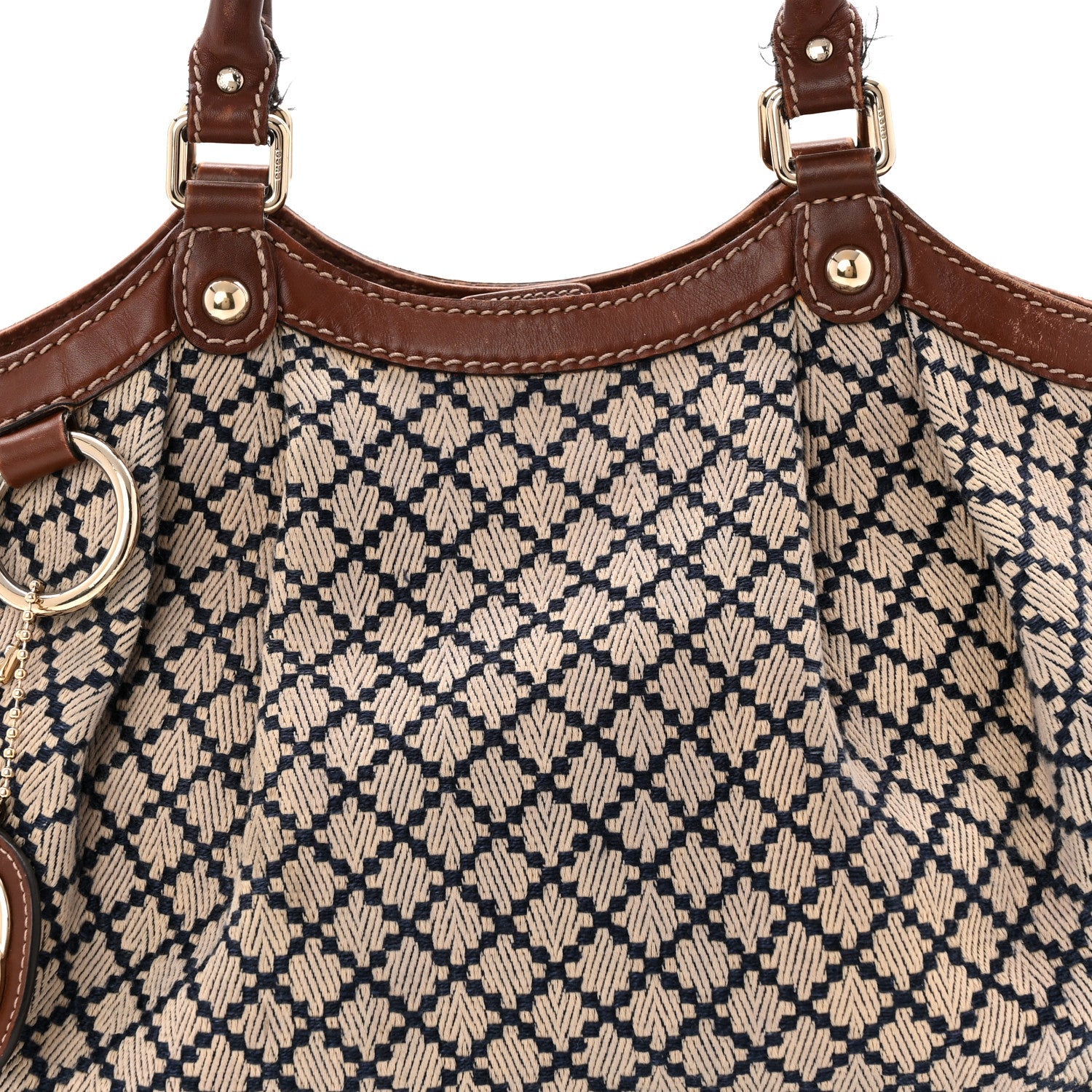 Gucci Diamante Medium Sukey Tote Brown