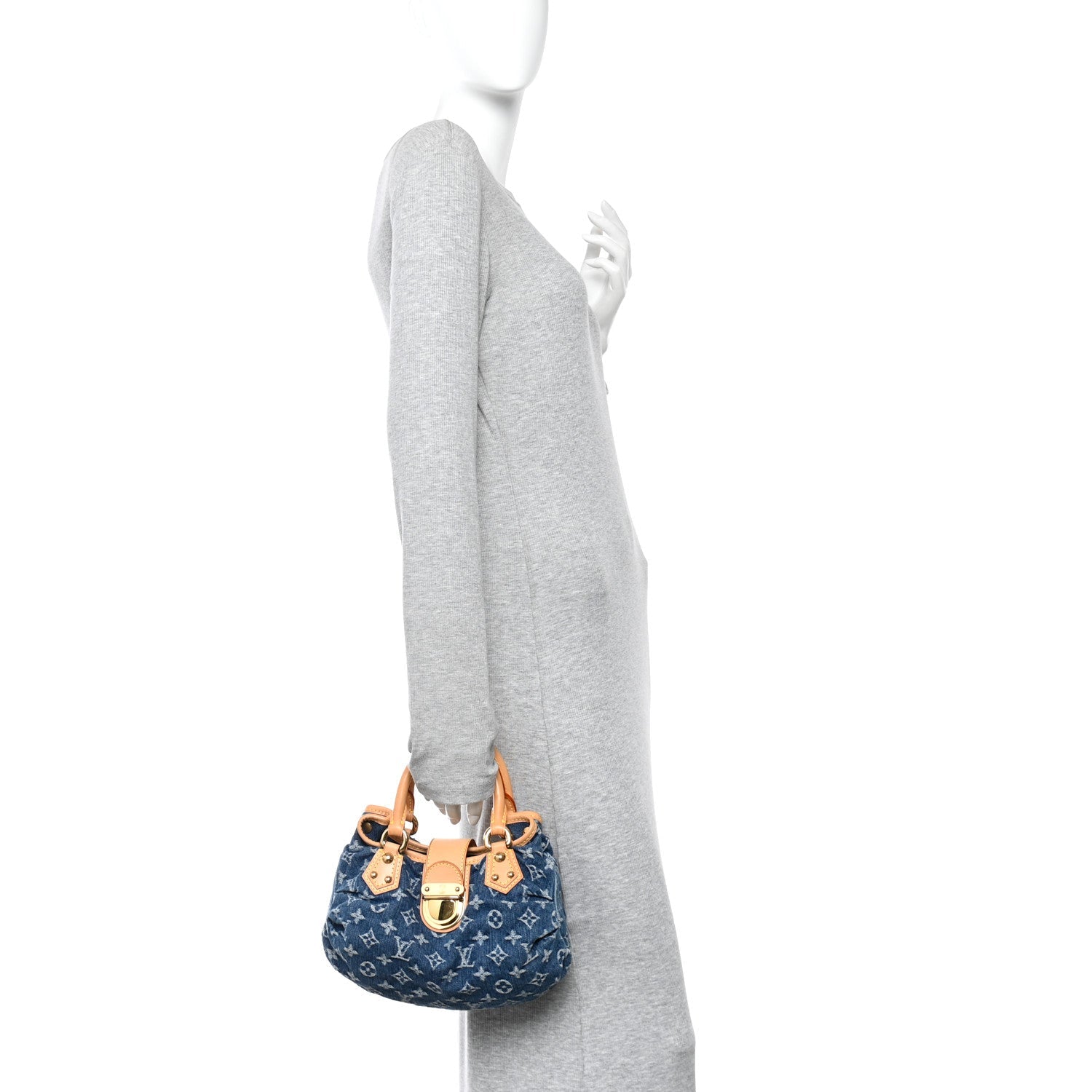 Louis Vuitton Monogram Denim Pleaty Blue